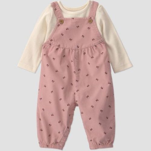 Little Planet By Carter's Baby Girls' 2pc Overalls Set - Pink 6M