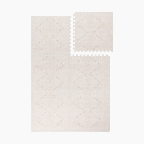 Toddlekind Haven Foam Play Mat | Tulum Collection - Bone, 6X8