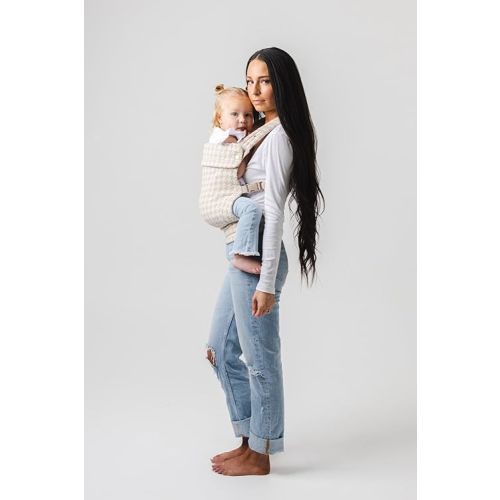 Monarch Ergonomic Baby Carrier - Premium Cotton Soft Structured Infant Carrier with Hip Healthy Design, 3 Carry Positions for Newborn to Toddler (7-35lbs), Lightweight & Breathable (Houndstooth)