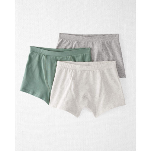 3-Pack Organic Cotton Boxer Shorts - Little Planet | Carter's