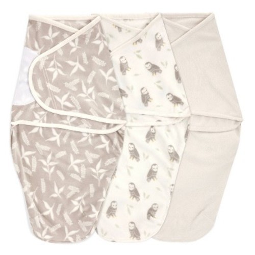 aden + anais Easy Swaddle Wrap Minky - 0-3 Months - 3pk, Color: Rockland Marsh, Size: 0-3M
