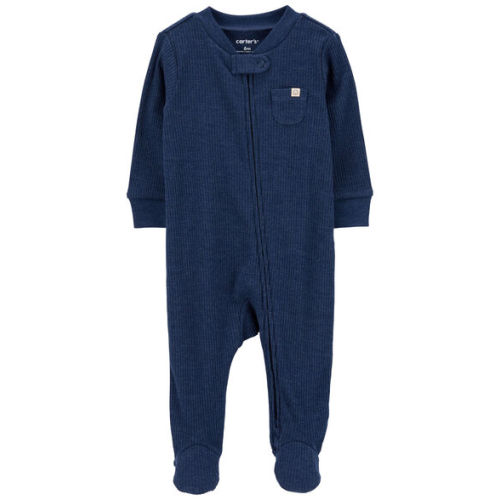 Baby Textured 2-Way Zip Sleep & Play Pajamas - Carter's | Carter's