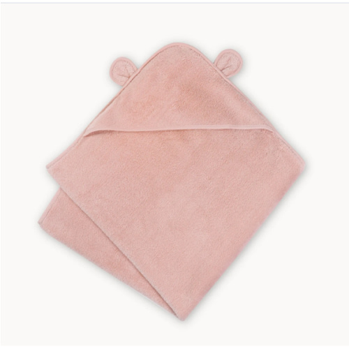 Organic Cotton Hooded Towel - Misty Rose – Natemia