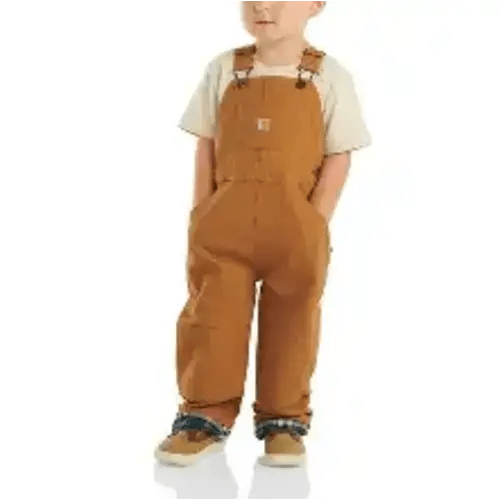 Kids' Canvas Bib Overall Flannel-Lined (Infant/Toddler) | Fan Shop | Carhartt