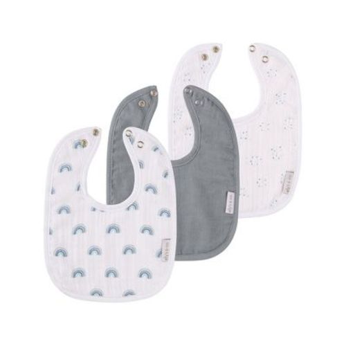 Ely's & Co. Muslin Terry Bib 3 Pack
