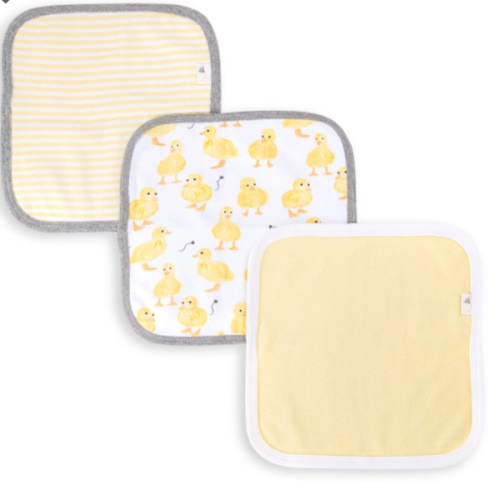 Little Ducks Organic Cotton Washcloths 3 Pack