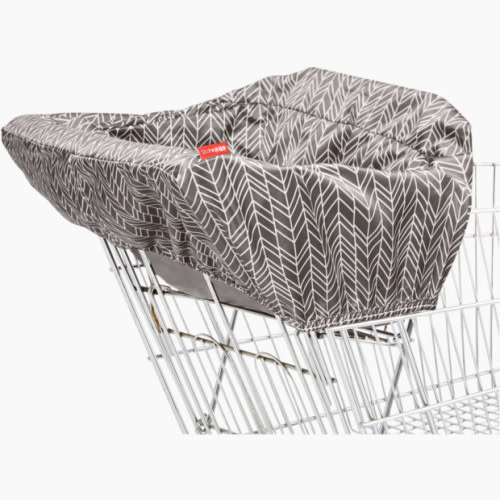 Skip Hop Take Cover Shopping Cart Cover - Grey Feather