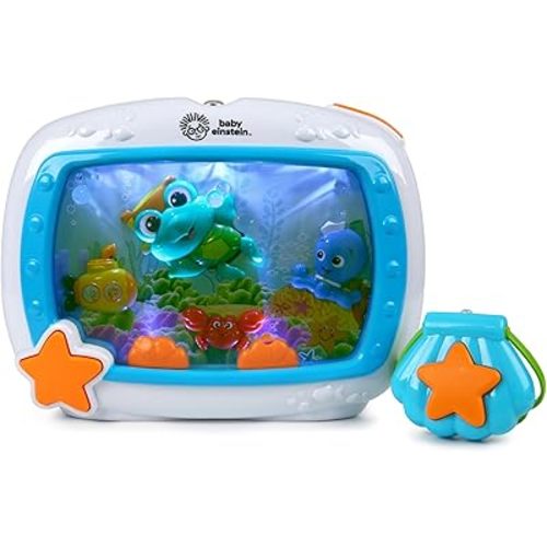 Baby Einstein Sea Dreams Soother Musical Crib Toy and Sound Machine, Newborn and up