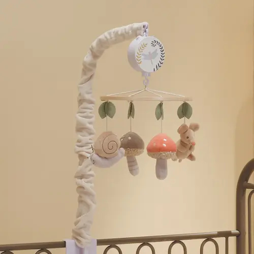 Mushroom Meadow Musical Baby Crib Mobile