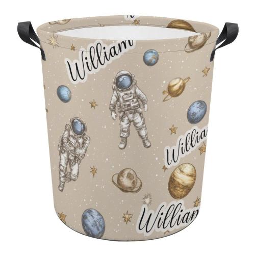 Personalized Space Astronaut Laundry Basket: Custom Kids Hamper