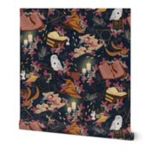 Mysterious Magic Wallpaper | Spoonflower