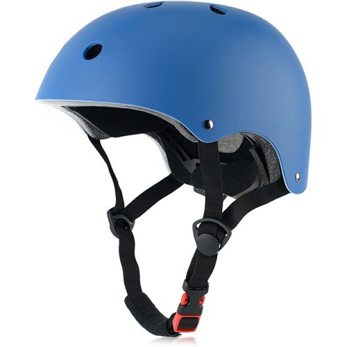 Kids Bike Helmet, Adjustable and Multi-Sport, from Toddler to Youth, 3 Sizes - Blue - Small: 48-54 cm / 18.9"-21.3"