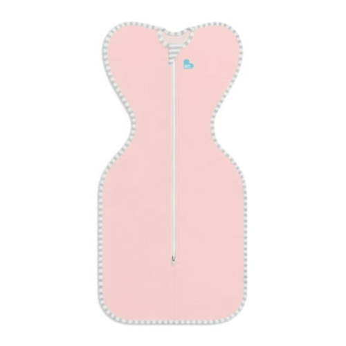 Love to DreamSwaddle Up™ Cotton 1.0 TOG Baby Sleep Sack, Arms Up Design, Twin Zipper, Newborn 5-8.5 lbs, Dusty Pink