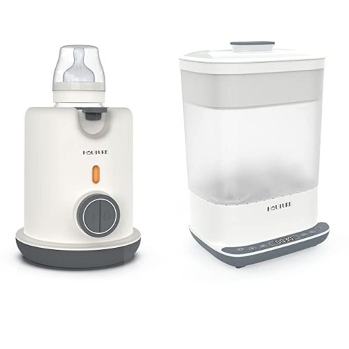 Bottle Sterilizer & Baby Bottle Warmer Electric Steam Sterilizer and Dryer, 6-in-1 Bottle Sanitizer for Baby Items & Breast Pump Accessories
