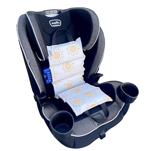 Little Bum Coolers Original Car Seat Cooler Washable Insulated Ice Pack Infant Car Seat Cooling Cushion Mat for Hot Weather Multifunctional Baby Cooling Pad (Sun)