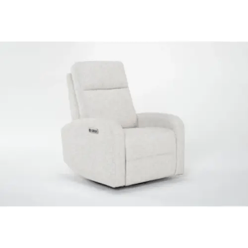 Decorah Cream Nursery Power Swivel Glider Recliner with USB | Rocker