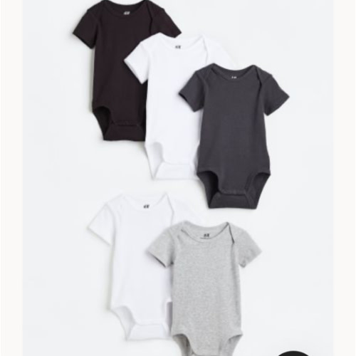 5-pack Cotton Bodysuits