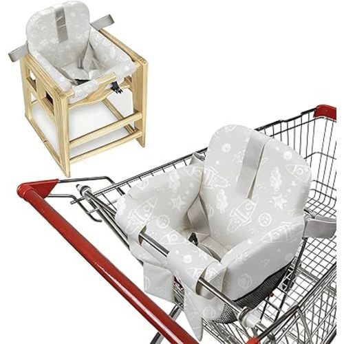 Shopping Cart Cover for Baby, High Chair Cover, Grocery Cart Cover, Cart Seat Cover for Baby, Shopping Cart Seat, Shopping Cart Cover for Baby(Space)