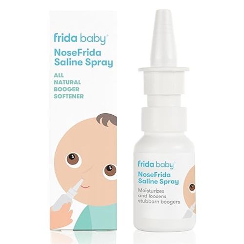 Frida Baby NoseFrida Saline Mist Spray, Baby Saline Nasal Spray, Nasal Spray Decongestant to Soften Nasal Passages, Baby Saline Spray for Congestion Relief, 0.68 fl.oz.