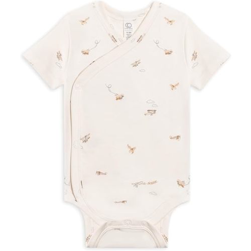 Colored Organics Short Sleeve Kimono Bodysuit