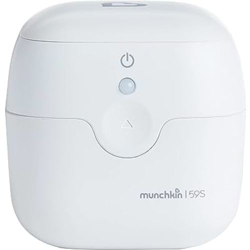 Munchkin Portable UV-C Cleaner for Pacifiers, Teethers and More, White