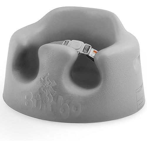 Bumbo Baby Floor Seat, Portable Infant Sit Up Activity & Eating Chair, Cool Grey