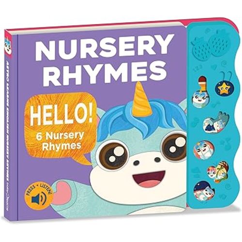 Nursery Rhymes & Learning Toys for Toddlers 1-3, 1 Year Old Toys, Nursery Rhyme Books, Montessori Gifts, Talking Song Books, Interactive Sound Books & Musical Books for Boys & Girls, Educational Toys