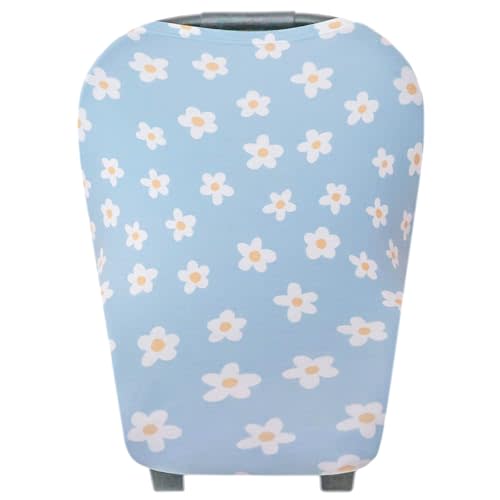 Copper Pearl Multi-Use Cover: Car Seat Covers, Nursing Cover, and Stroller Cover for Sun - Stretchy Fabric, All-Season Use, Stylish Designs, Easy Access for Moms - Della