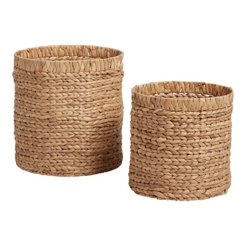 Keely Natural Hyacinth Tote Basket - World Market
