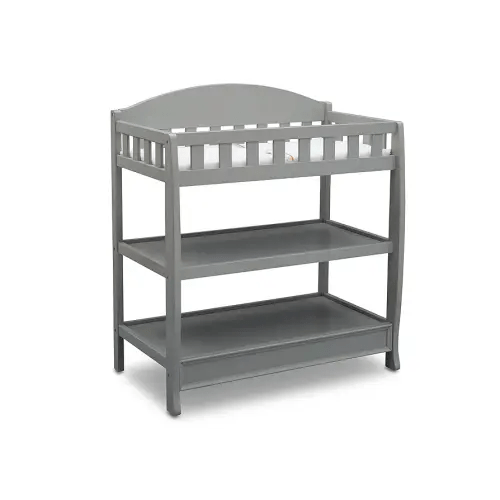 Delta Children Infant Changing Table with Pad, Grey