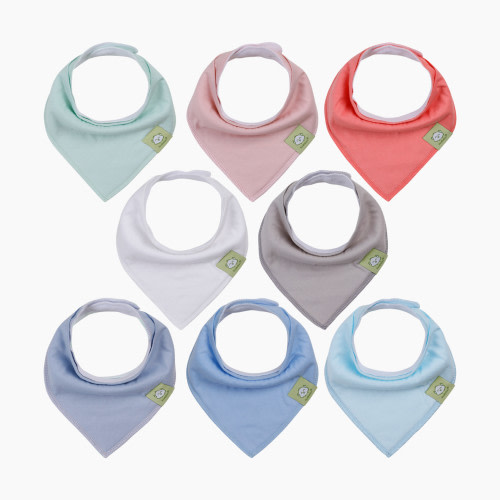 KeaBabies Organic Bandana Bibs (8 Pack) - Spring, 8