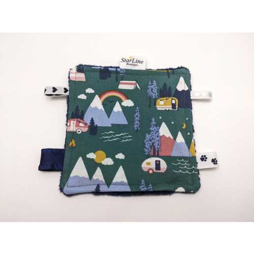 Mountain Crinkle Square, Baby Sensory Gift, Camping Baby Gift, Mountain Nursery, Mountain Nursery Crinkle Sensory Square Baby, Toddler Gift