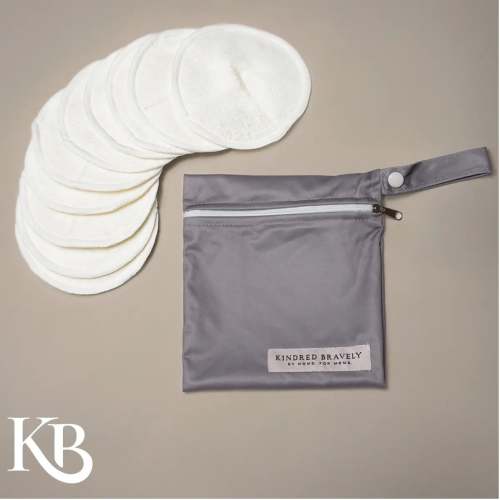 washable organic nursing pads (10-count) new twilight bag | modish moth