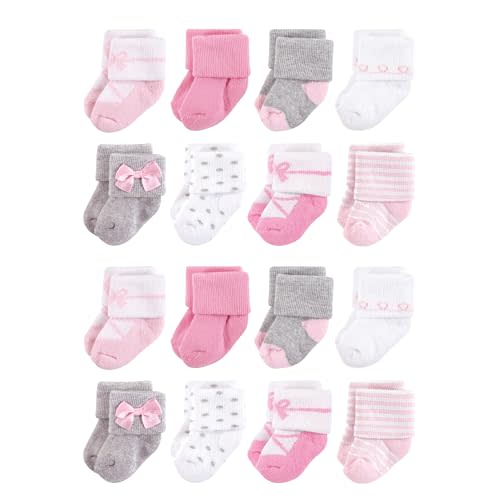Little Treasure Unisex Baby Baby Cotton Rich Terry Socks 16-Pack
