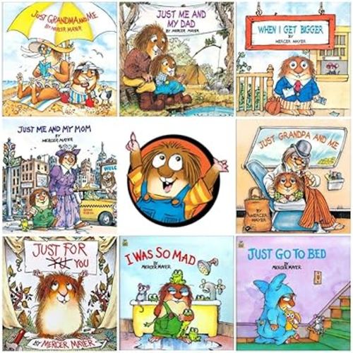 8 Favorite Little Critter Books Just for You: Just for You/Just Me and My Dad/I Was So Mad/Just Grandma and Me/When I Get Bigger/Just Go to Bed/Me T