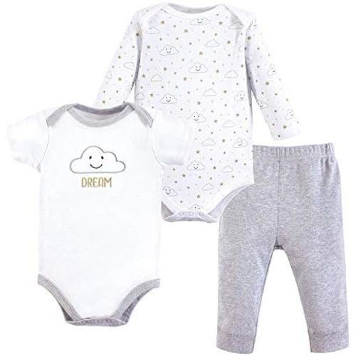Hudson Baby Unisex Cotton Bodysuit and Pant Set