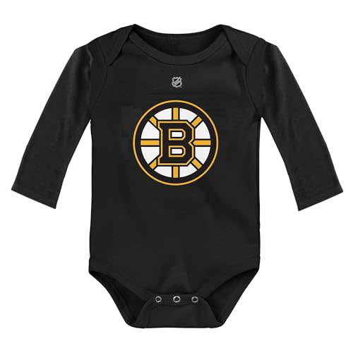 Outerstuff NHL Newborn & Infants 0-24 Months Primary Logo Long Sleeve Bodysuit Creeper Romper