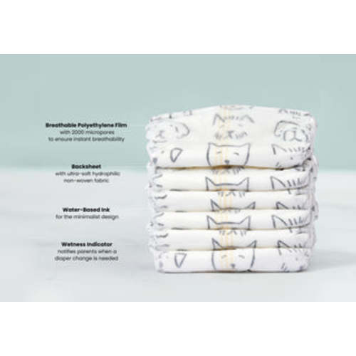 Natural Disposable Baby Diapers of All Sizes by Parasol Co