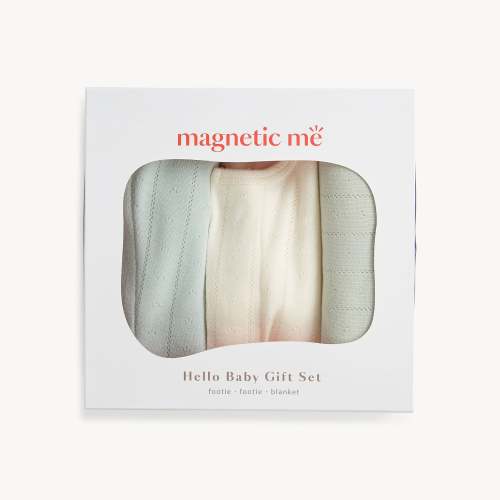 0-3M Hello Baby Gift Set (Color: Seagrass / Tofu)