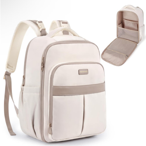 mommore Diaper Bag Backpack Large Baby Bag 37L with 15.6'' Laptop Sleeve Mom Bags with Insulated Pockets, Changing Pad, Stroller Straps, Travel, Work
