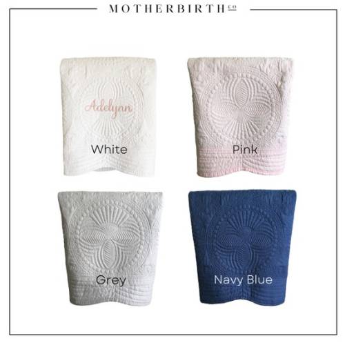 Personalized New Mom Baby Shower Gift Custom Baby Name Heirloom Keepsake Quilt Embroidered Monogram Blanket for Baby Girl or Boy - Etsy