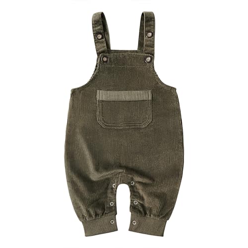 Volunboy Baby Boys Corduroy Overalls Kids Bib Pants Suspender Trousers Toddler Strap Jumpsuit Bottom Outfit