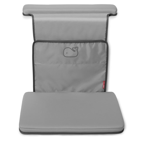 Skip Hop Baby Bath All-in-One Elbow Saver and Kneeler, Moby, Grey