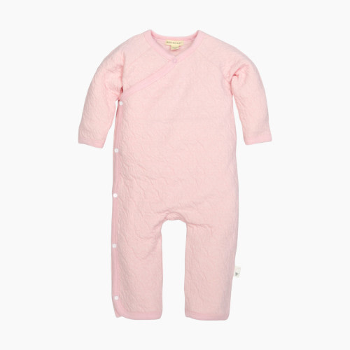 Burt's Bees Baby Organic Quilted Bee Wrap Front Jumpsuit - Blossom, Newborn