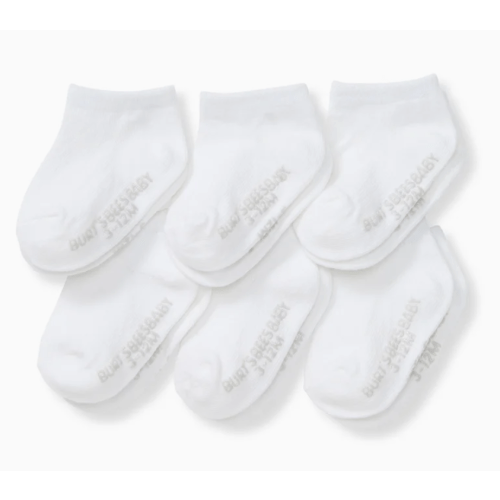 Solid Organic Cotton Baby Ankle Socks 6 Pack – Burt's Bees Baby