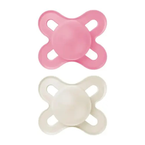 MAM Original Start Matte Baby Pacifiers, Binky for 0-3 Months, BPA-Free Silicone Nipple, Easy to Clean, Best for Newborn Babies, Developed with Medical Experts, 2 Count Binkies with Sterilizer Case