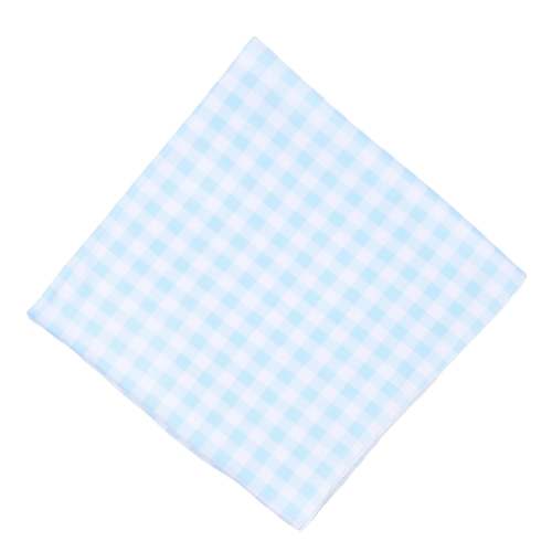 Baby Checks Swaddle Blanket - Blue