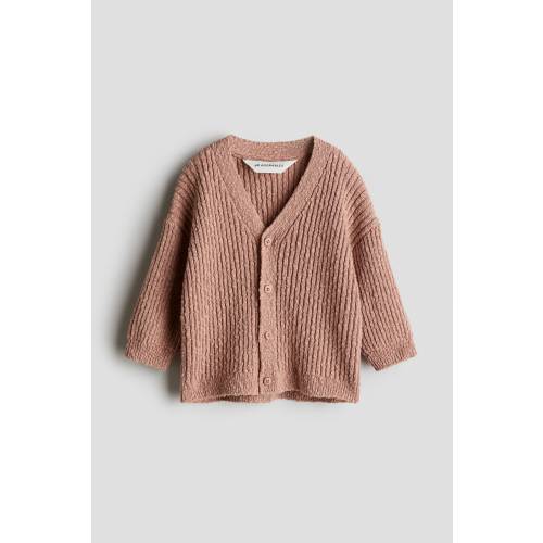 OVERSIZED BOUCLÉ-KNIT CARDIGAN