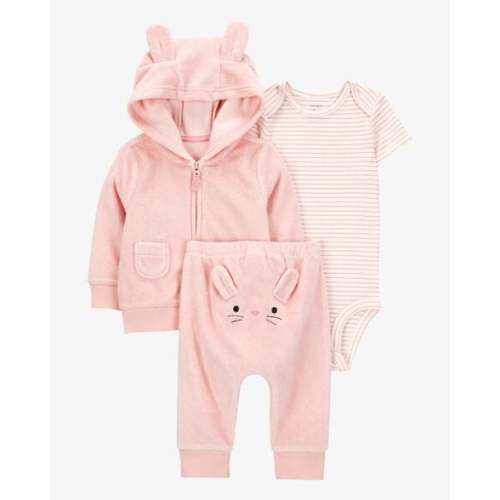 Baby 3-Piece Bunny Little Cardigan Set - Pink - Carter's | Carter's