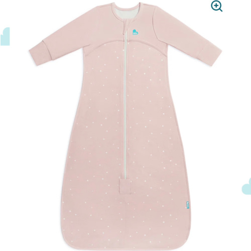 Sleep Bag Long Sleeve 1.0 TOG Cotton Powder Pink Twinkle